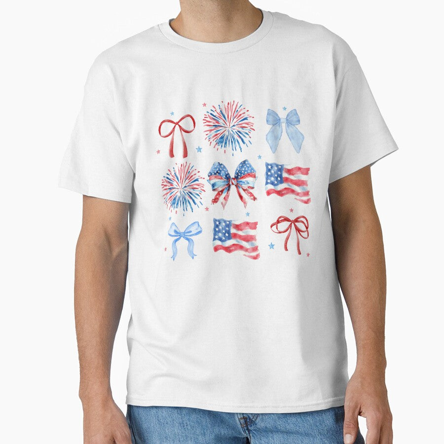 Coquette American Bow Usa Coquette Bow 4th Of July Girly Retro America by XuanhieuBp