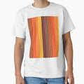 70's Graphic Stripes in Orange Ombre by YesterdayColl