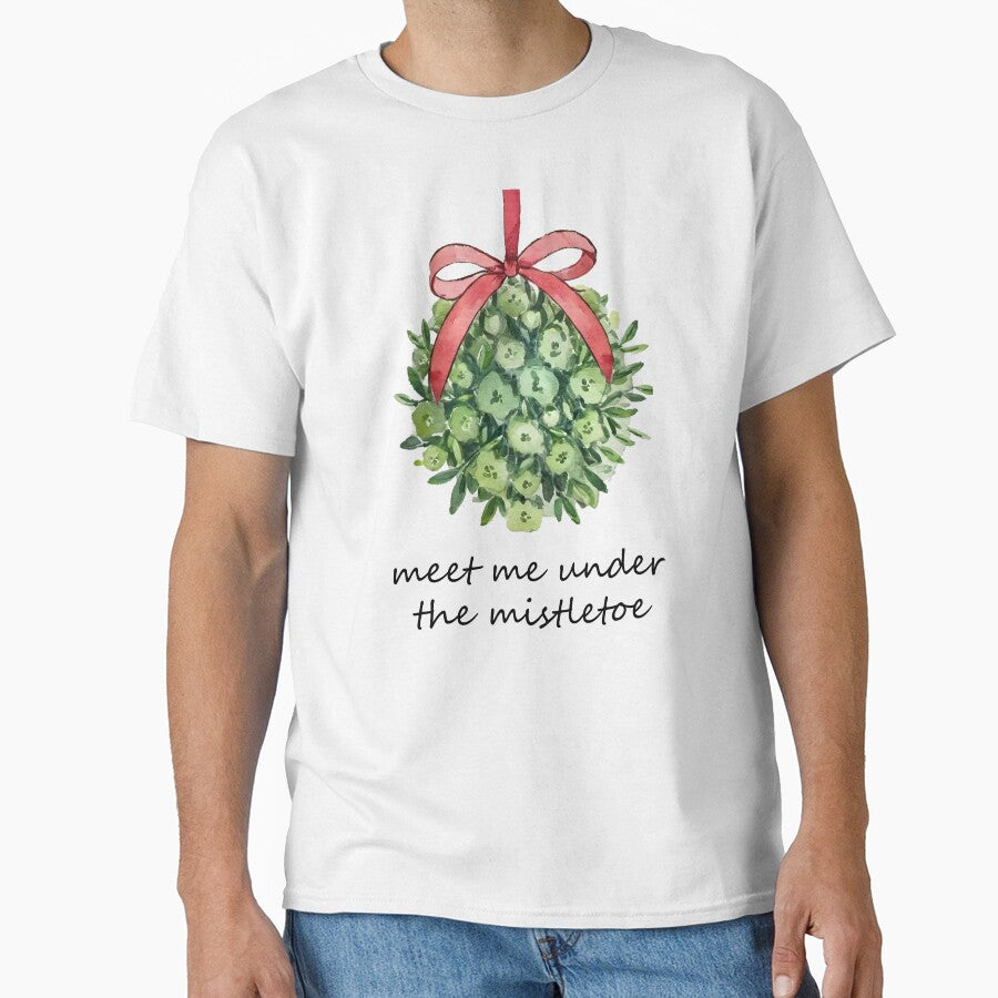 Coquette Mistletoe Watercolor Pattern by Magnolia Valley Art