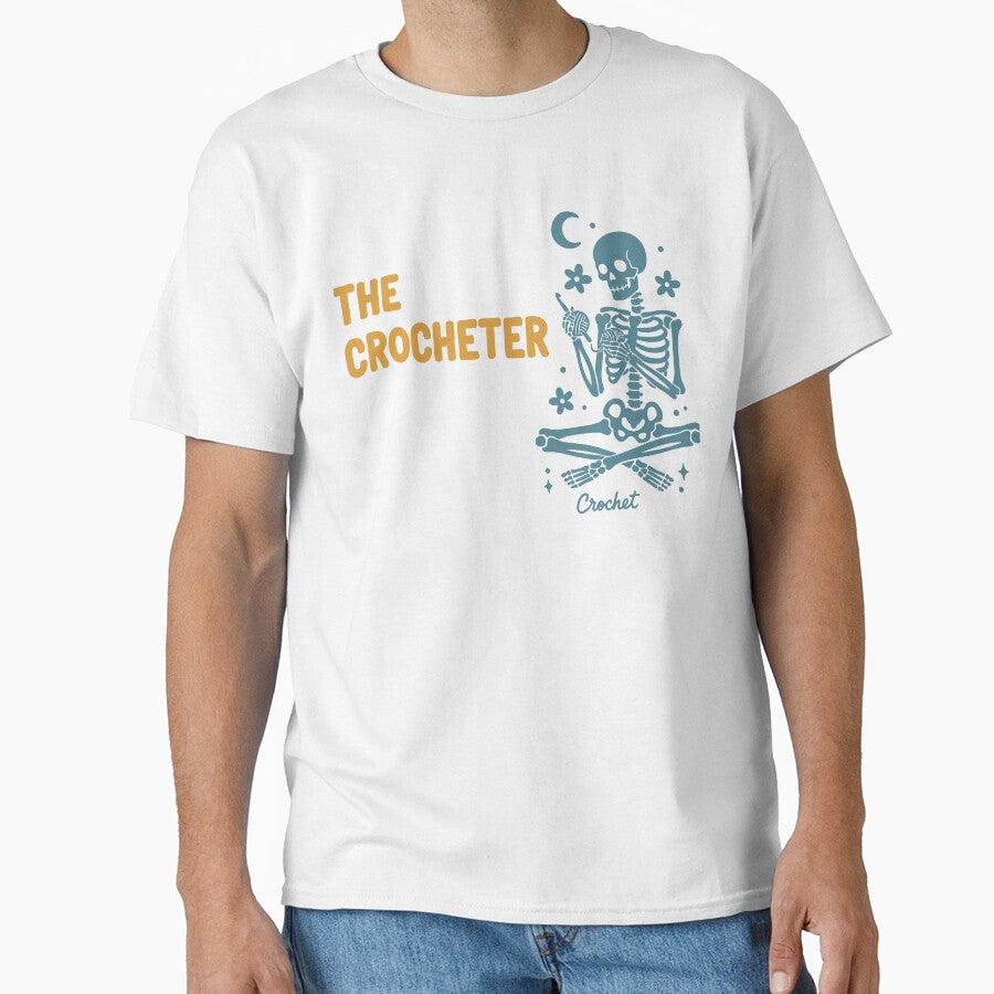 Funny Crochet Lover The Crocheter Skeleton Crochet by LuminOrb