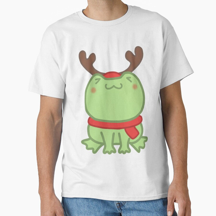Christmas Frog Reindeer by KimmL