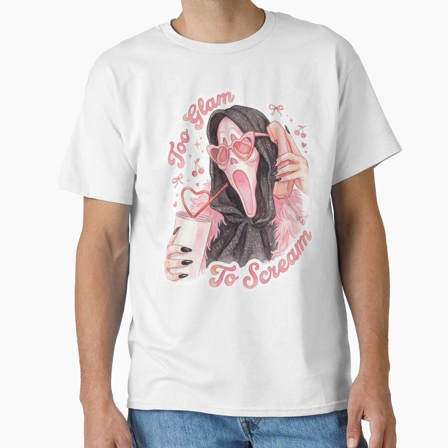 Too Glam to Scream – Cute Horror Coquette Aesthetic Design by aiqdelicia