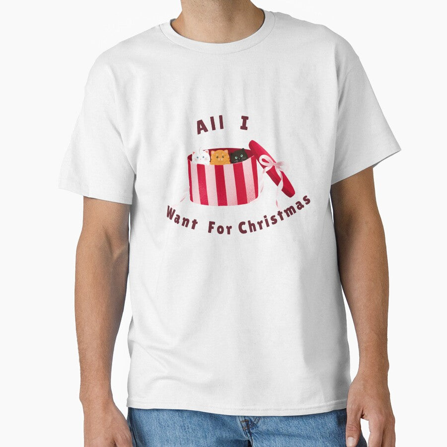 All i want for christmas cute kitten themed gift box by SolaceCatDesigns