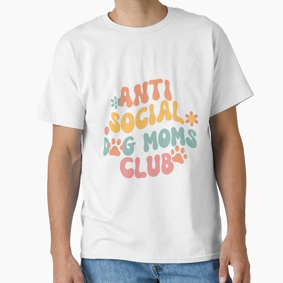 Anti Social Dog Moms Club  Dog Mom, Dog Mama and  Dog Lover Gift by QuirkCraft