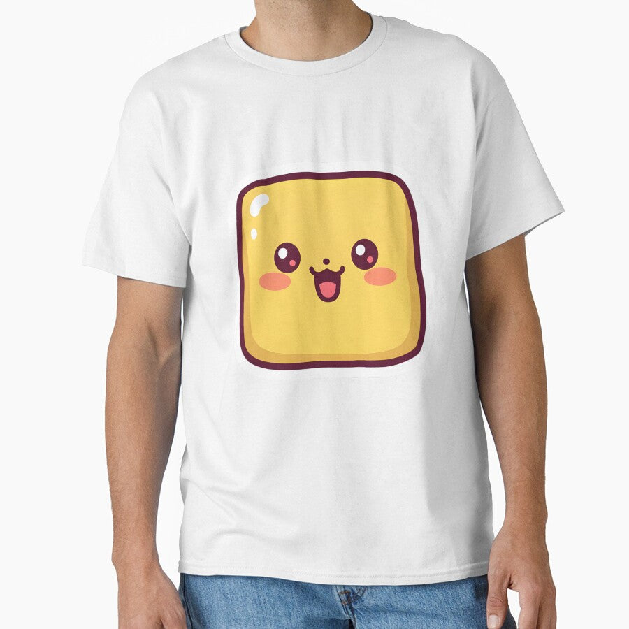 Kawaii Tofu Cube – Cute Smiling Japanese Food Anime Character by OsasChild
