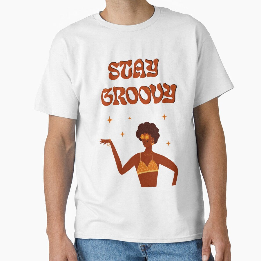 Stay Groovy illustration. Retro Art 60s 70s Sunshine Baby by WeirdyTales