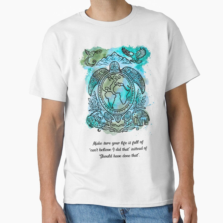 Motivational Quote Turtle Sticker and T-Shirt by ROARSOME DESiGNS