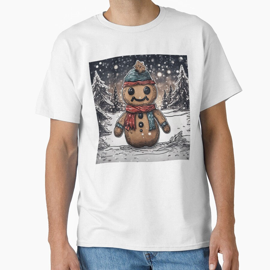 Christmas and Holiday Gingerbread man - Watercolor & Ink 11 by KBMediaArt