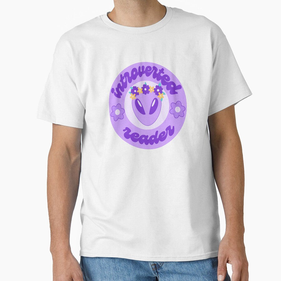 Introverted reader purple alien by RavenAMarie