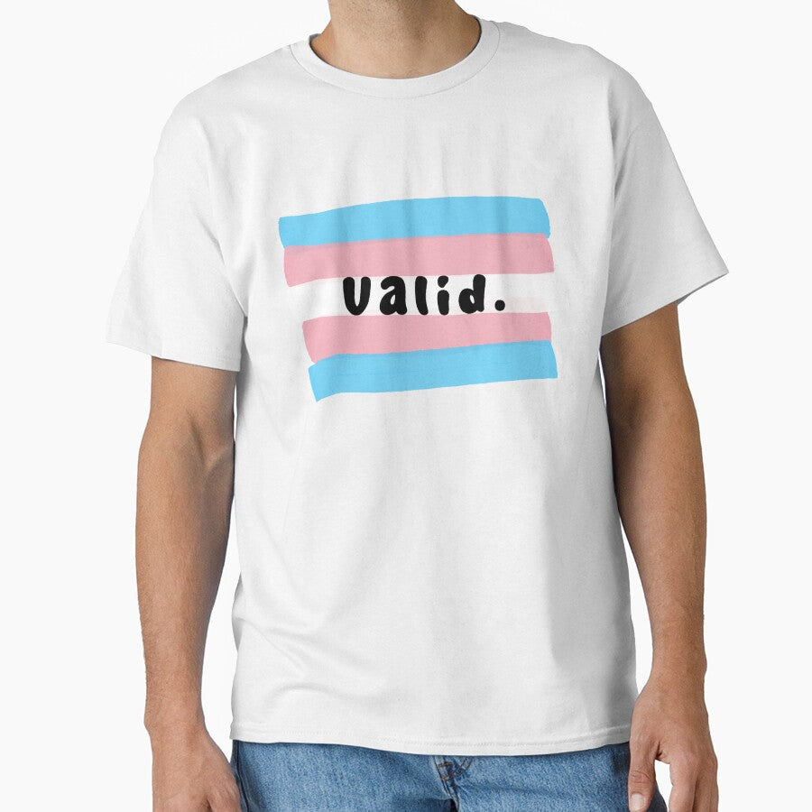 Trans Flag "Valid." for Trans Rights by spooniecentral