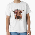 Funny Floral Hairy Scottish Animal Cow Lover Farmers by ArtTee-Folie0