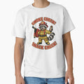 Funny Raccoon Firefighter Smoke and Snack Check Design by Kolibra