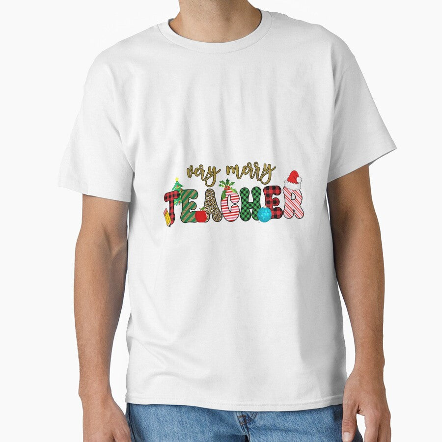 Very Merry Teacher I Christmas Holiday Teacher by younghopes