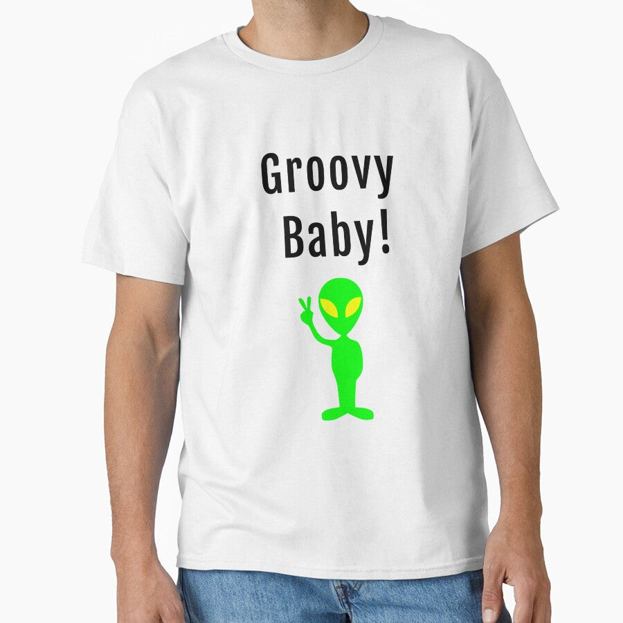 Groovy Baby Space Alien Peace Sign by coutureadore