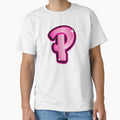 Glitter Pink P Initial Sticker by LazyCreativeCo
