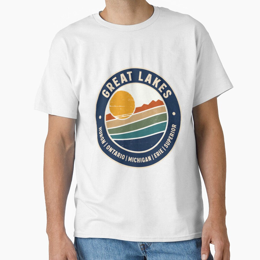 Great Lakes Huron Ontario Michigan Erie Superior Travel Outdoors Lover by RetroMini2026