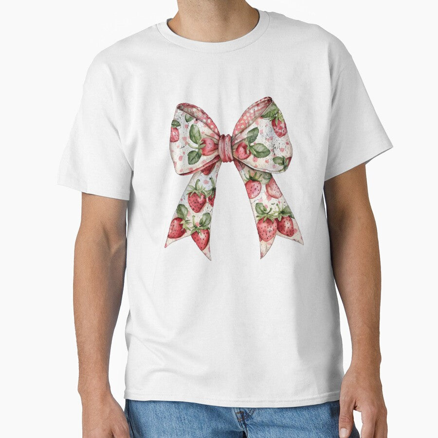 Strawberry Coquette, Strawberry Bow Hoody by Erstenenquis