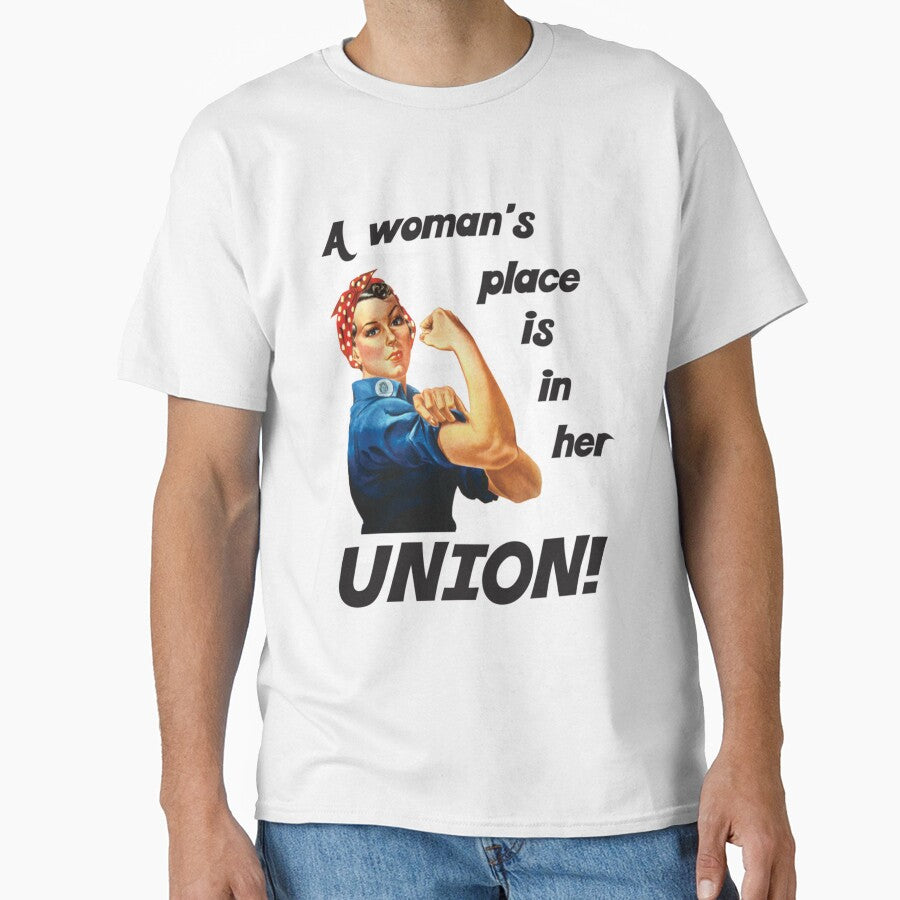 Pro Union Strong - Union Proud Rosie the Riveter  _ by MoonySinatra