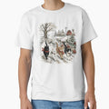 Christmas Cats Shirt, Vintage Winter Farmhouse Graphic Tee, Cute Holiday Cat Shirt, Snowy Christmas Cat Lover Gift by fimacurtuse