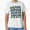 Abstract blue, white and black, grovy pattern by Abelievingheart