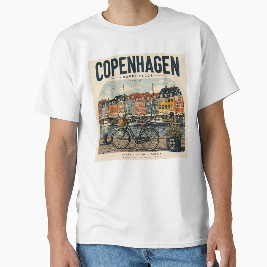 Copenhagen canals bycicles hygge Nyhavn - happy place by Kate1art