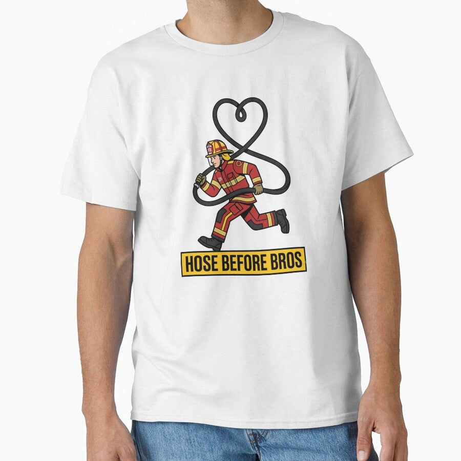 Funny Firefighter Hose Heart Trade by NeonNerd Studio