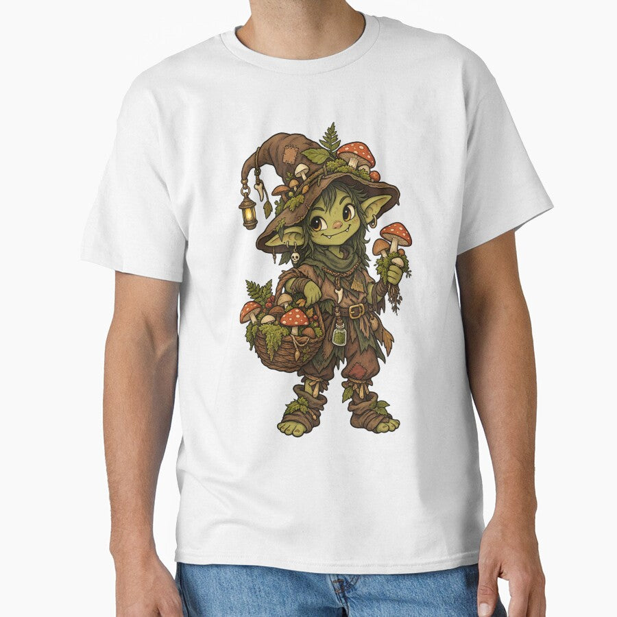 Mushroom Goblin – Cottage core Goblin core Forest Forager Design by Inkora_CC