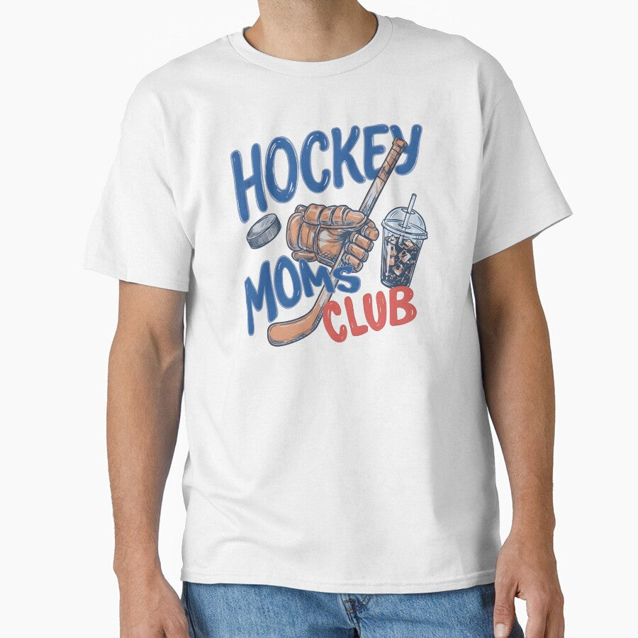 Hockey Mom Shirt, Hockey Moms Club Tee, Cute Hockey Mom Graphic Shirt, Ice Hockey Mom Gift, Hockey Season Apparel by Blebaylem