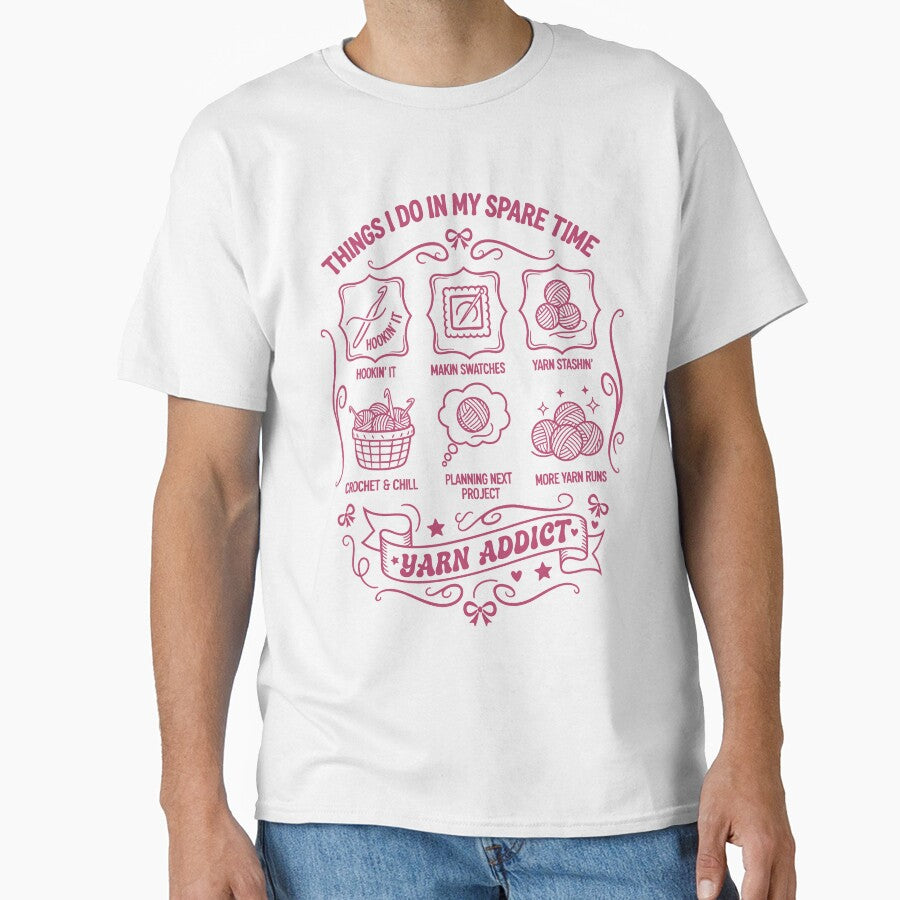 Things I Do In My Spare Time Yarn Addict Funny by LuminOrb