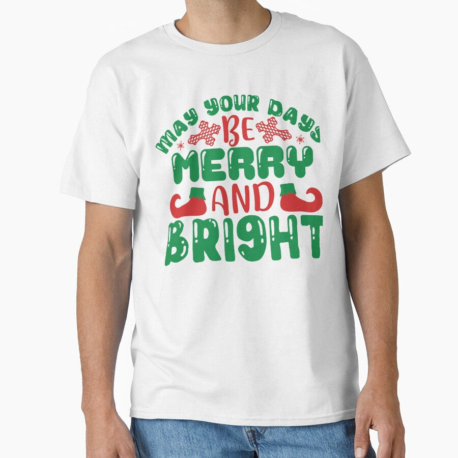 May Your Days Merry and Bright - Classic Holiday Song Quote by FuzionRaptor