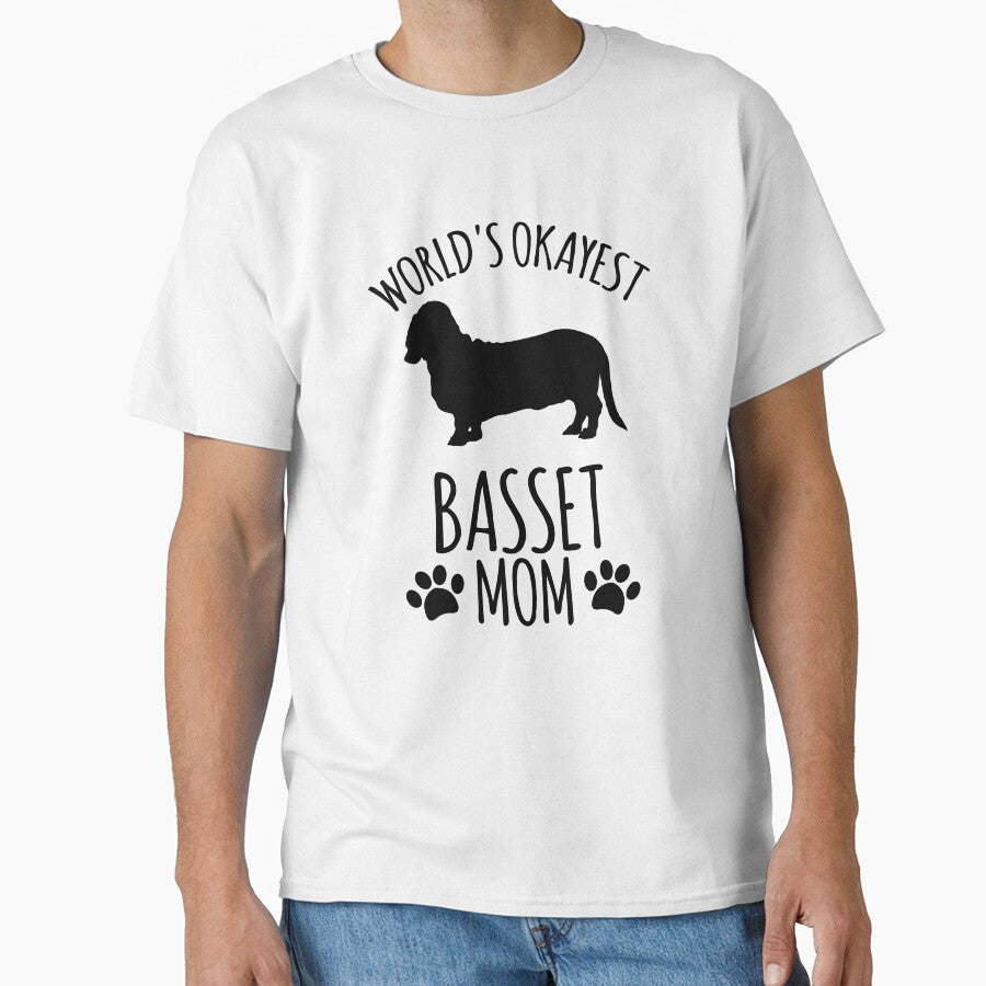 Worlds Okayest Basset Mom - Dog Mom by kindxinn
