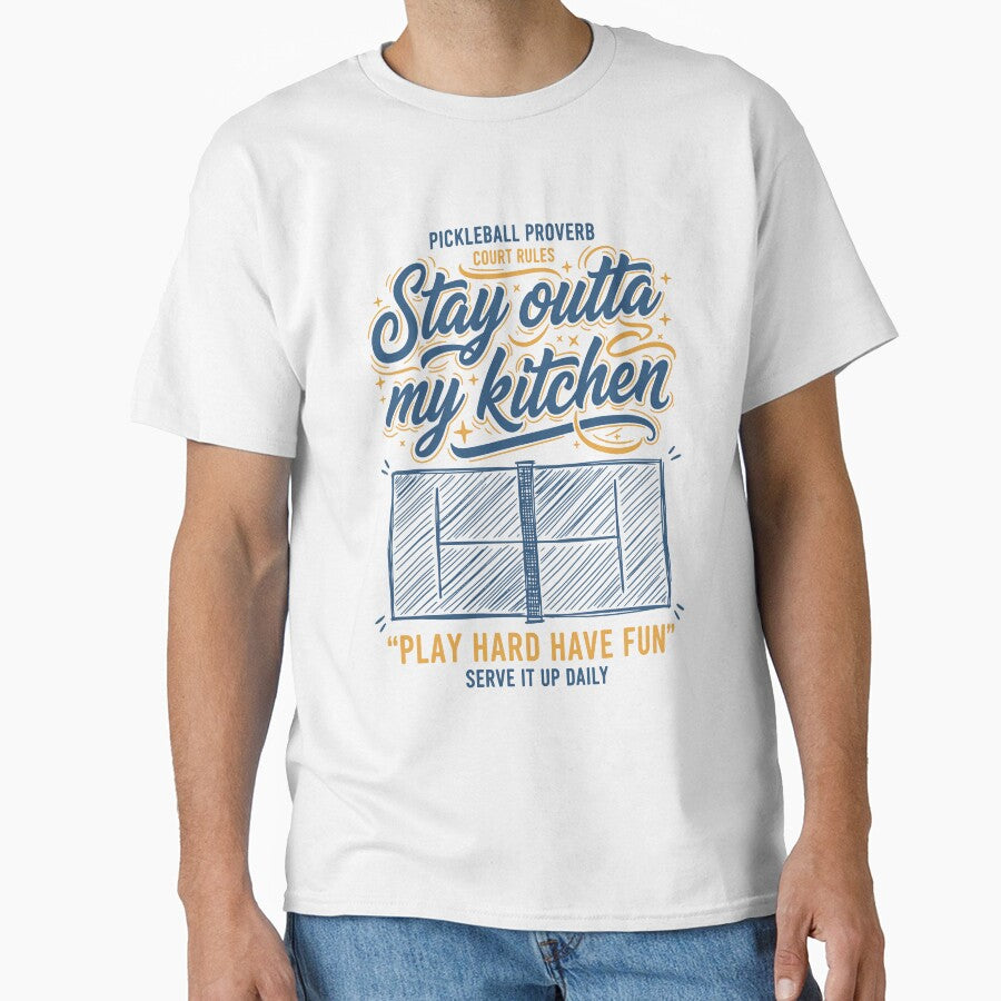 Pickleball funny player stay outta my kitchen by LuminOrb