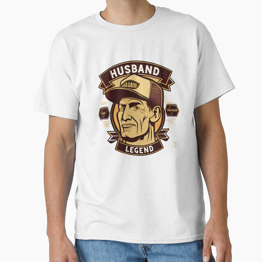 Husband Dad Trucker Legend V1 by JPMprints