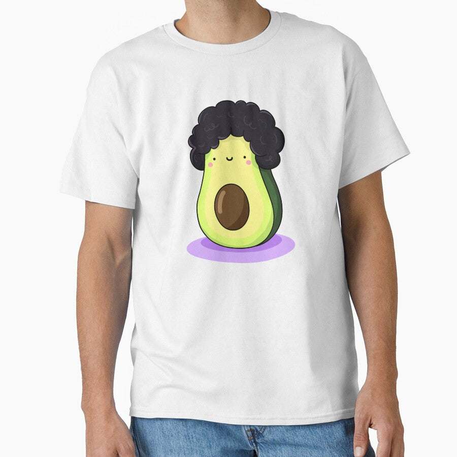 Kawaii Avocado with Afro by kawaiilife