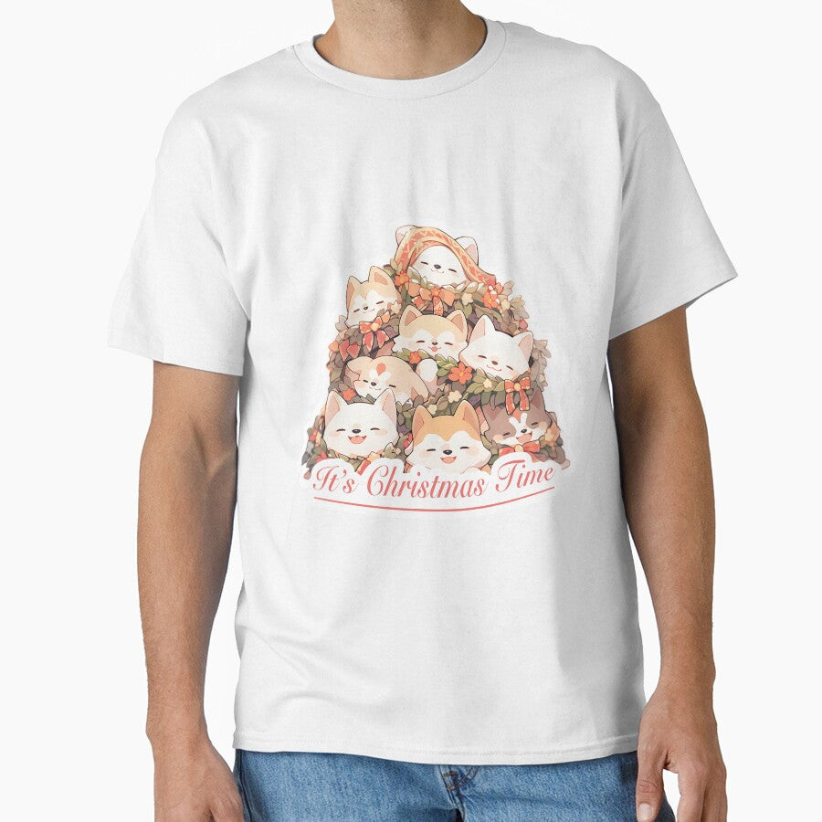 Anime cute Christmas Dog by asianspalace