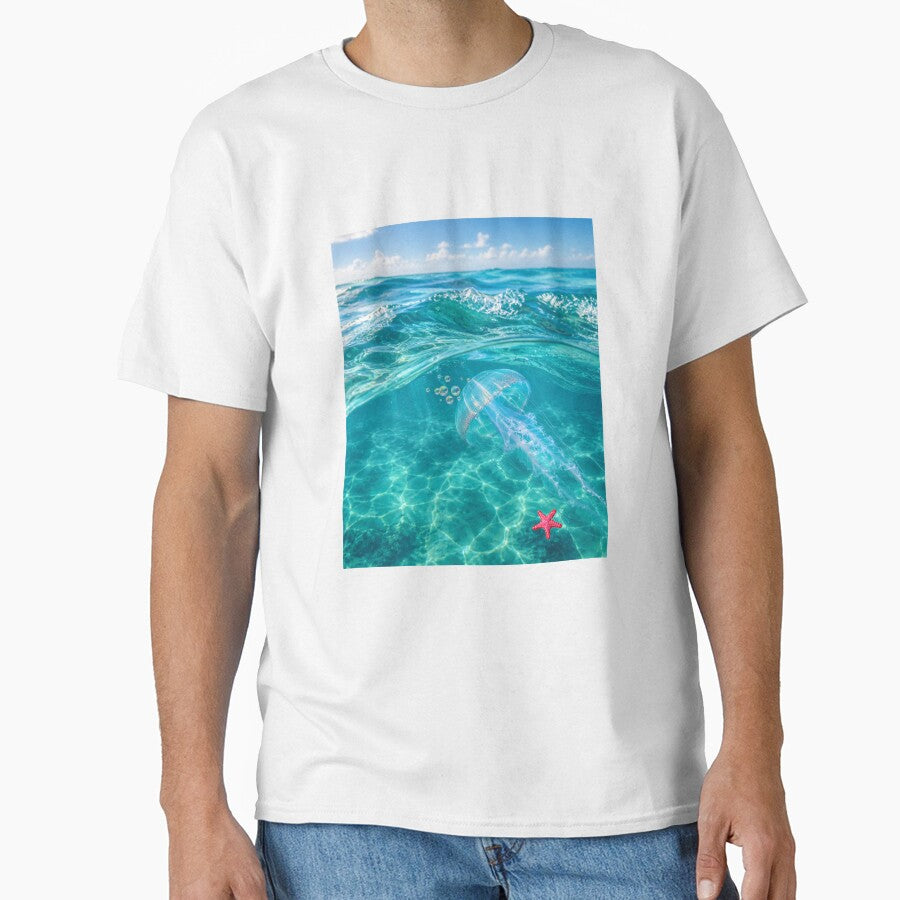 Lost in the Blue - Jellyfish by BeeStylishTees