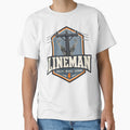 Lineman Badge Modern Industrial Emblem Trade Gift by BoosterShop