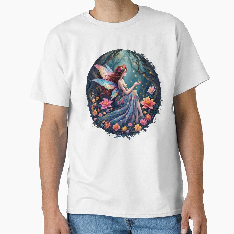 Forest fairy with flowers at night by BohoShopHU
