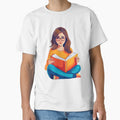 Girl Reading Book Illustration by GulDesigns
