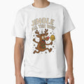 Jingle All the Way | Festive Christmas Red T-Shirt by DavidTeeStudio
