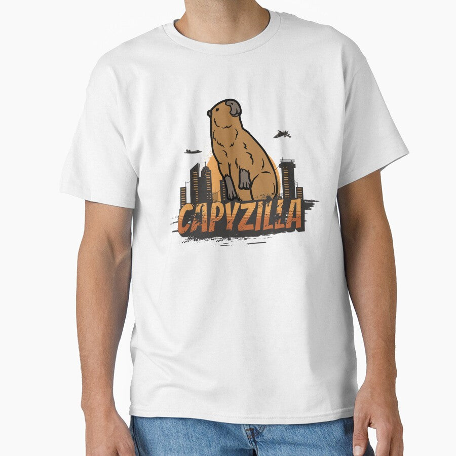 Capyzilla Funny Capybara by The Masked Designer