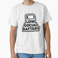 Low Social Battery Funny Introvert Sticker, Anti Social Humor, Relatable Meme Sticker by ajlaaac