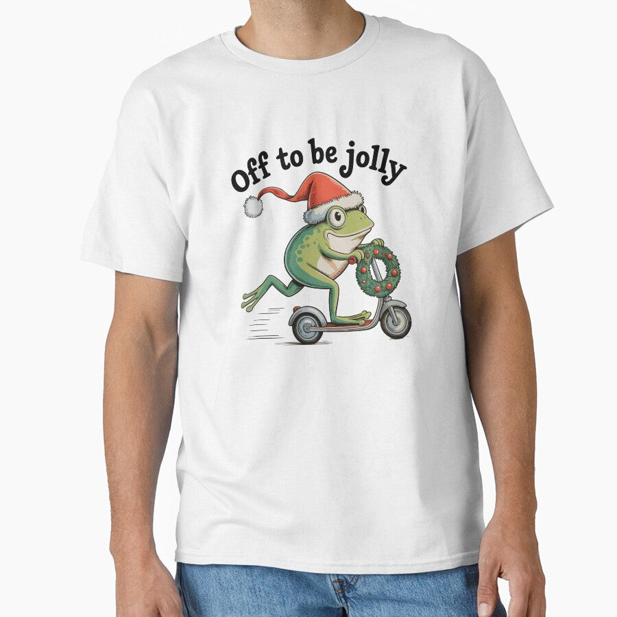 Off to Be Jolly – Frogmas Scooter Ride by EmeraldeaArt