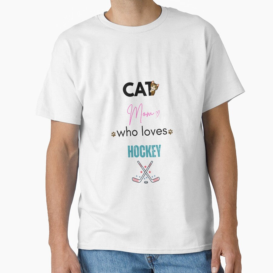 Cat Mom Who Loves Hockey by PawFitt