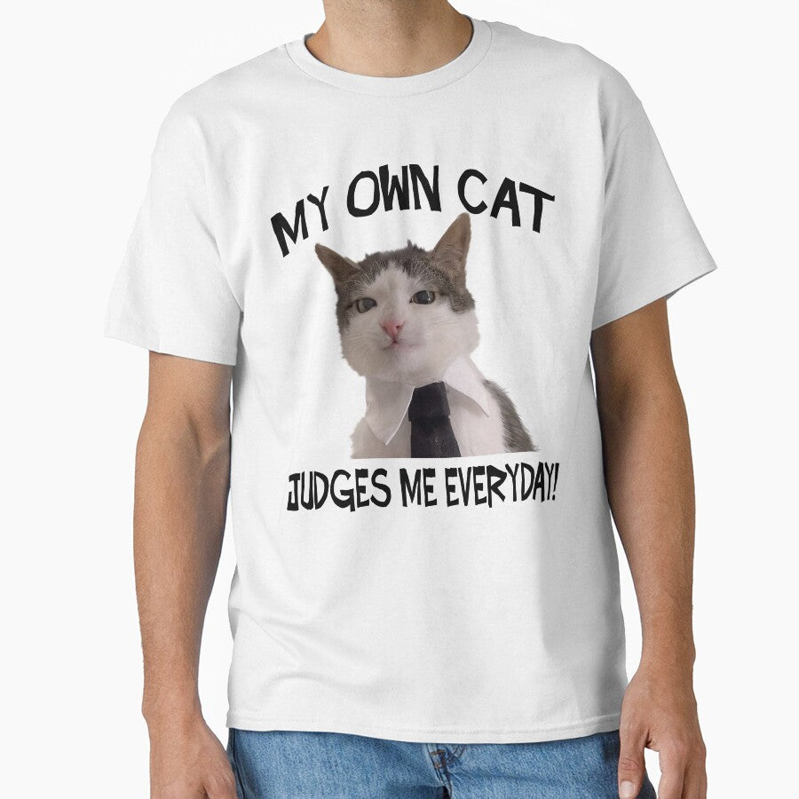 Funny Cat Judges Me Meme by RebeccaLittlee