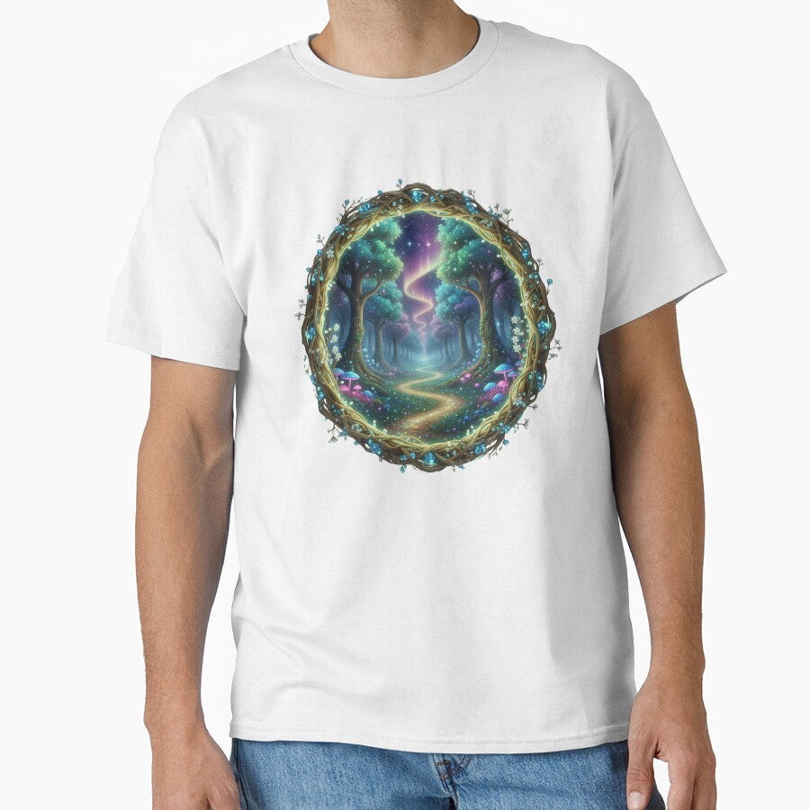 Enchanted Forest Portal - Magical Fairycore & Whimsical Glowing Path by MonaRose_Art