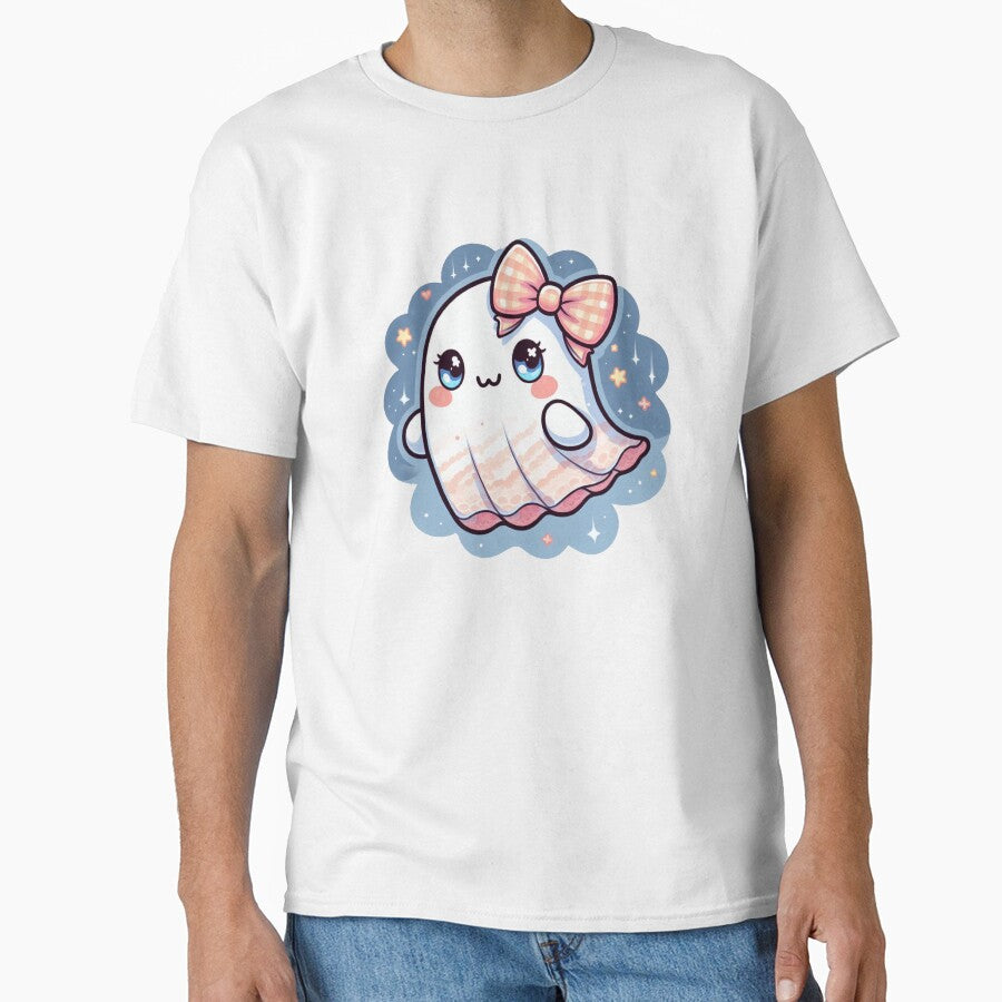 Pink Plaid Dot Bow Ghost by Spike The Punch Design Co.