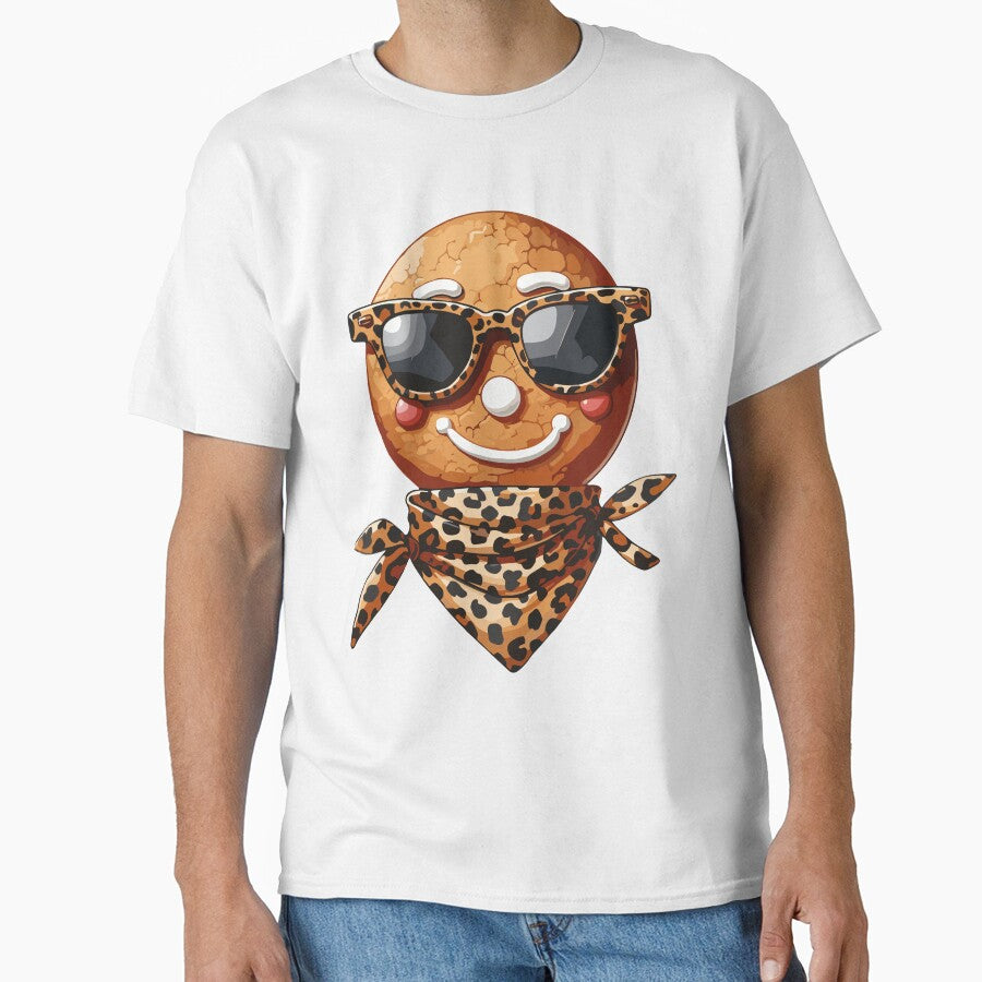 Gingerbread Wearing Leopard Scarf Wearing Sunglasses by Artistoos