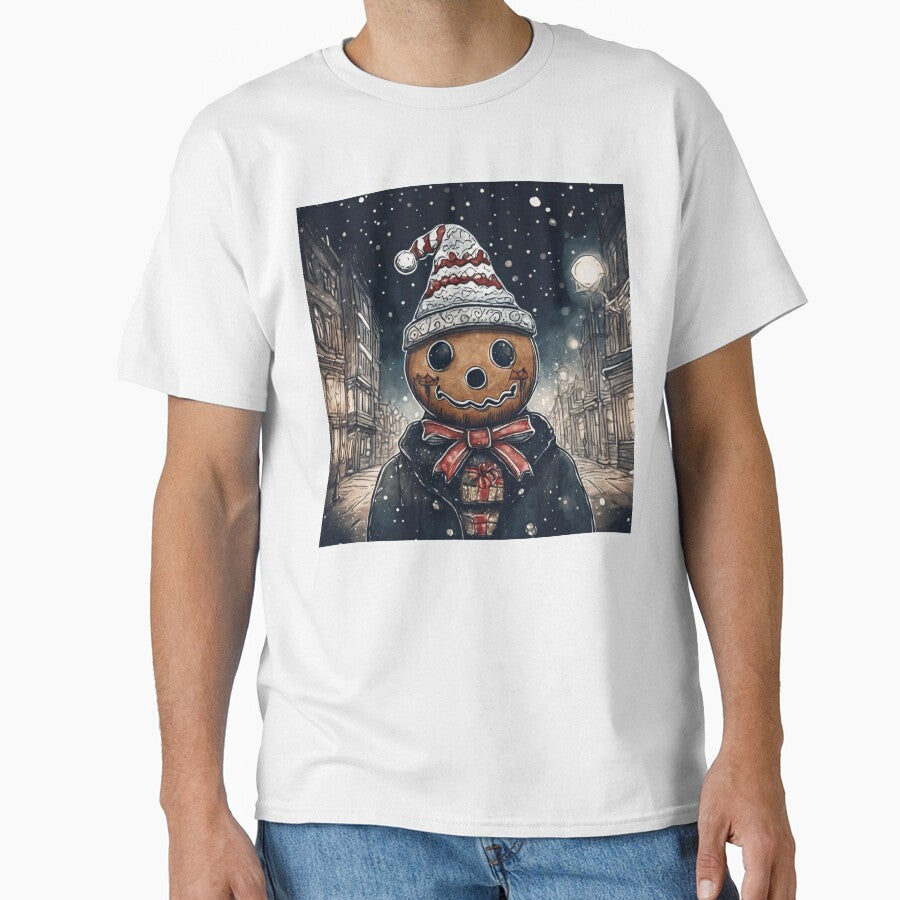 Christmas and Holiday Gingerbread man - Watercolor & Ink 20 by KBMediaArt
