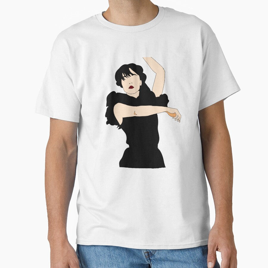 wednesday addams dance transparent stickers t-shirts water bottles by starletteshop